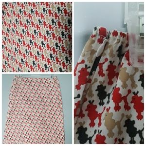 Poodle Print Retro Pin Up Skirt by Kookai  Sz‎ S Australian